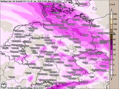Schneesturm zum Freitag