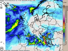 Novemberregen macht großen Bogen