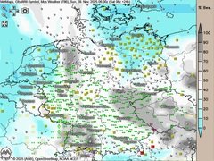 Trüber und lokal nasser Tag