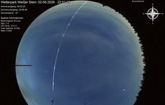 R&auml;tselhafte Lichtspur &uuml;ber der Eifel